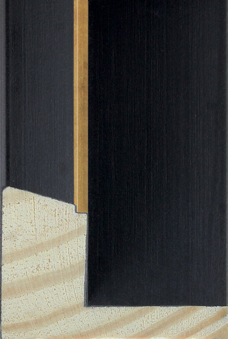 BRONSON | 33mm Black, Gold Edge, Canvas Frame