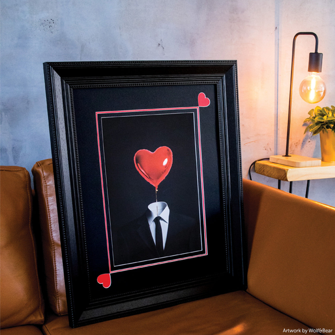 VIRGINIA | 68mm Black, Wood Frame