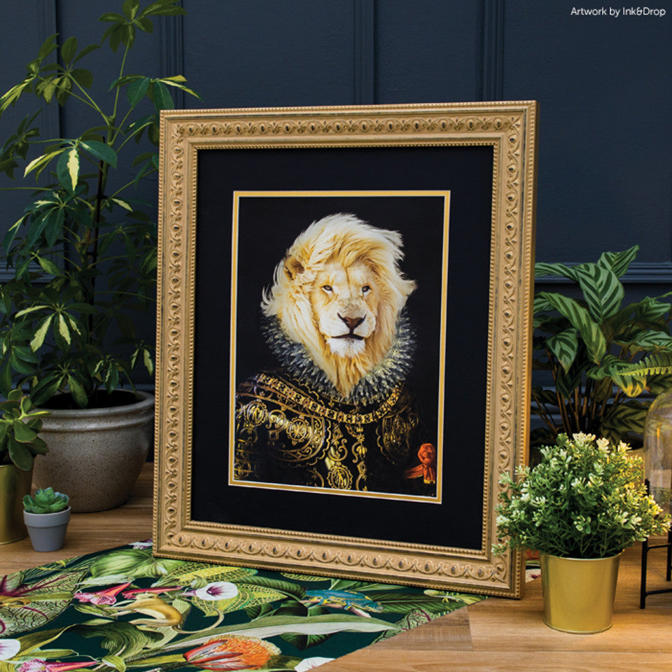 CHARLOTTE | 55mm Gold Wood Frame