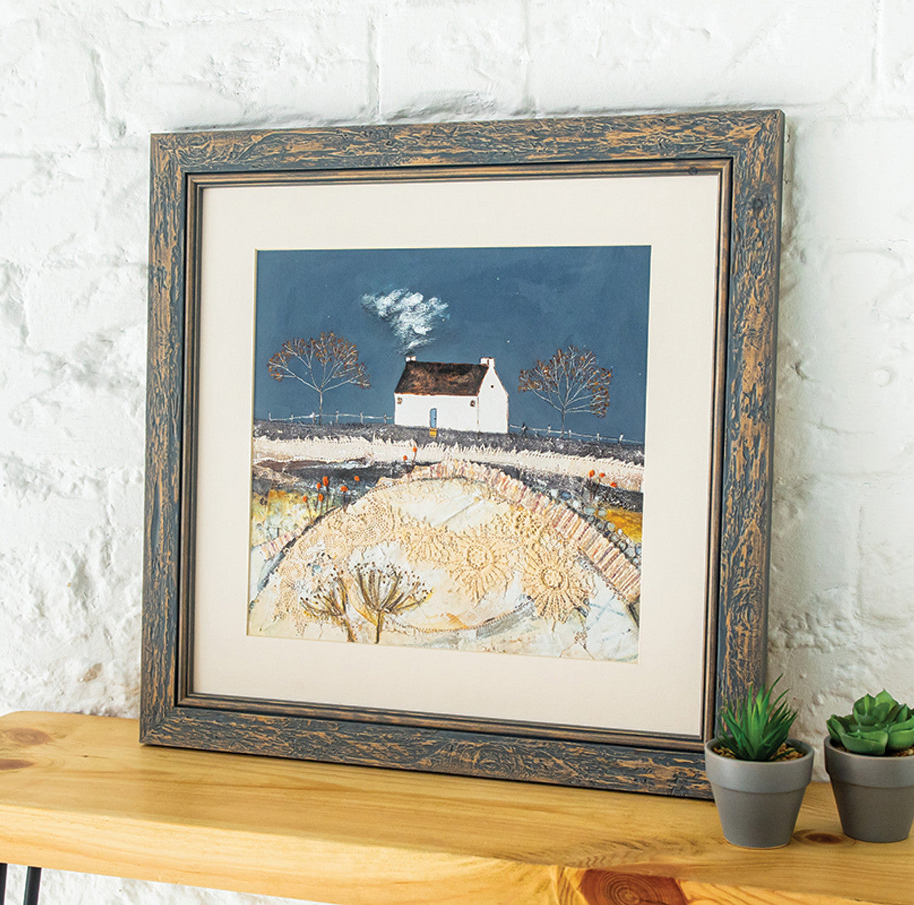 STRATHDON | 42mm Grey, Wood Frame