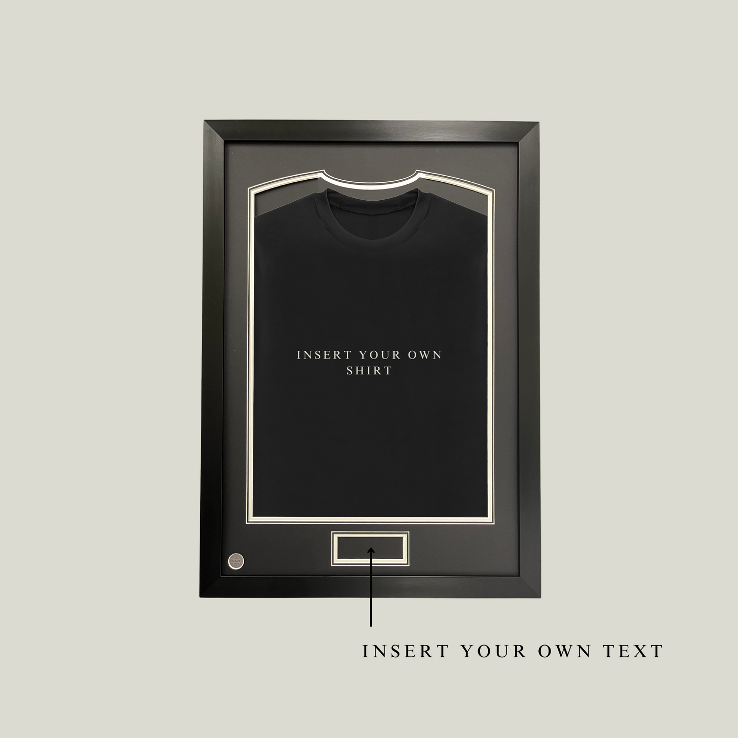 Sport shirt frame - Exclusive black, with shaped collar (DIY)
