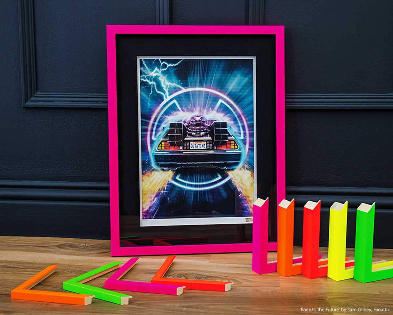 NEON | 20mm Pink, Wood Frame