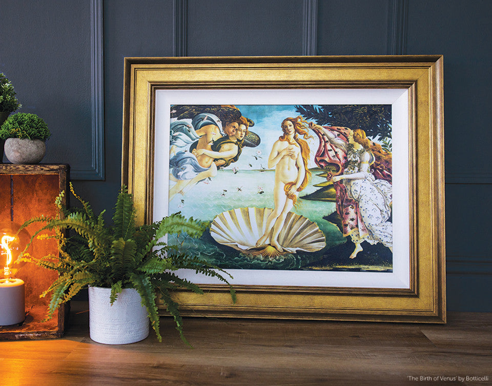 GALWAY | 84mm Gold, Wood Frame
