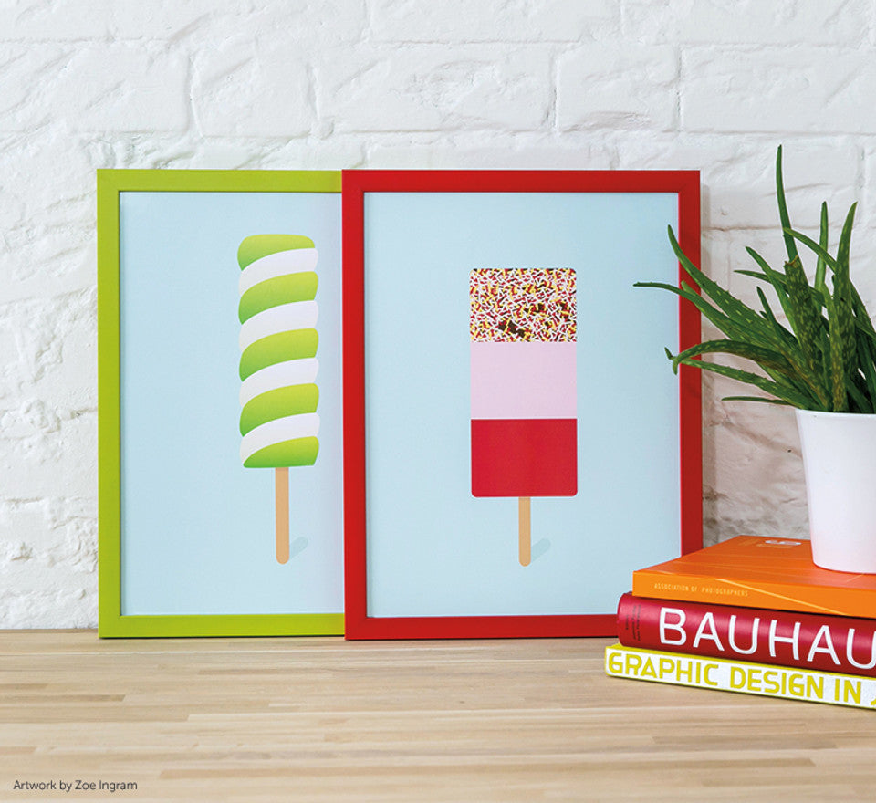 COLOUR CUBES | 30mm Red Frame
