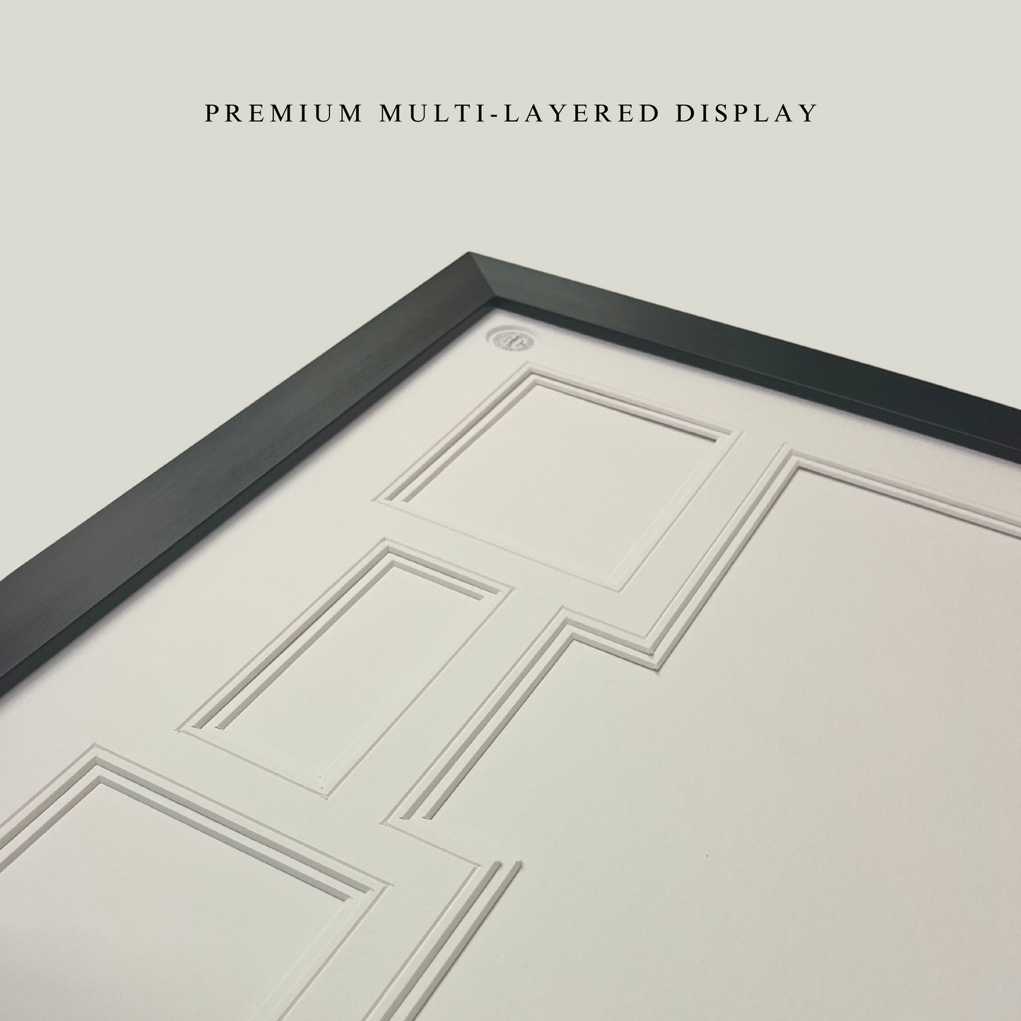 Sport shirt frame - Exclusive white for 2 photos, with shaped collar (DIY)