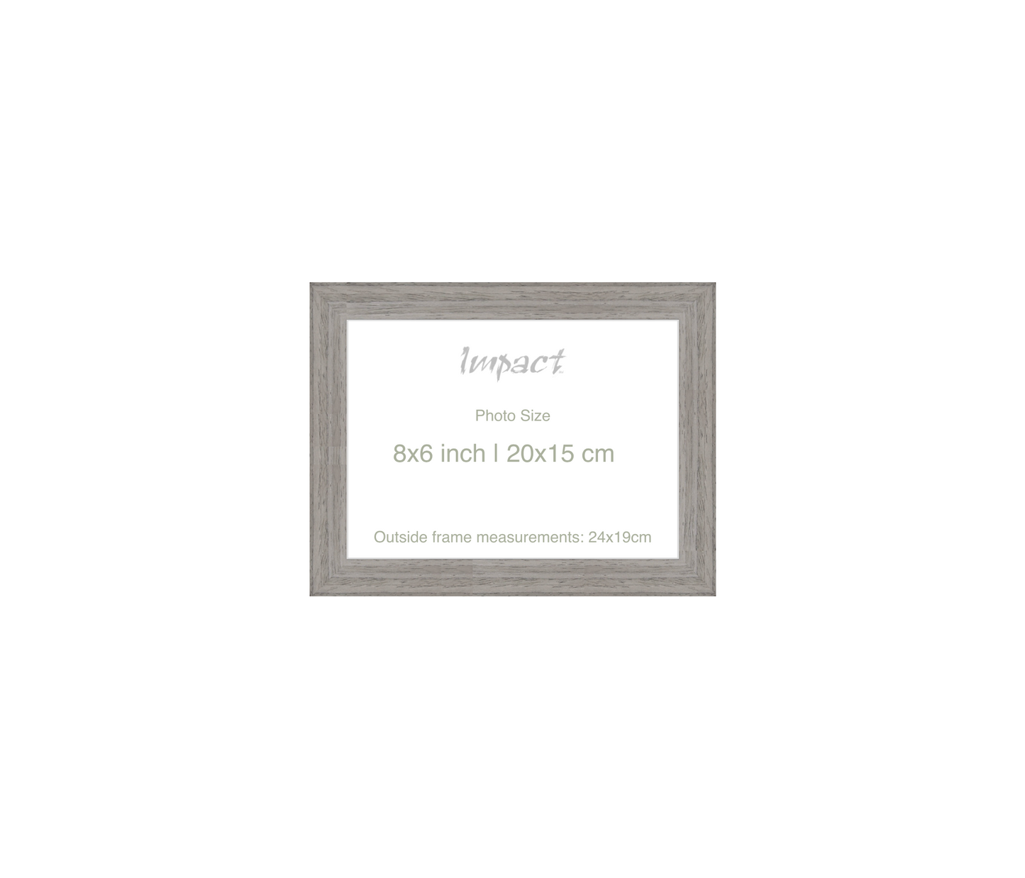 LOFT | 20mm Grey Frame - Photo Size (8x6 inch | 20x15 cm)