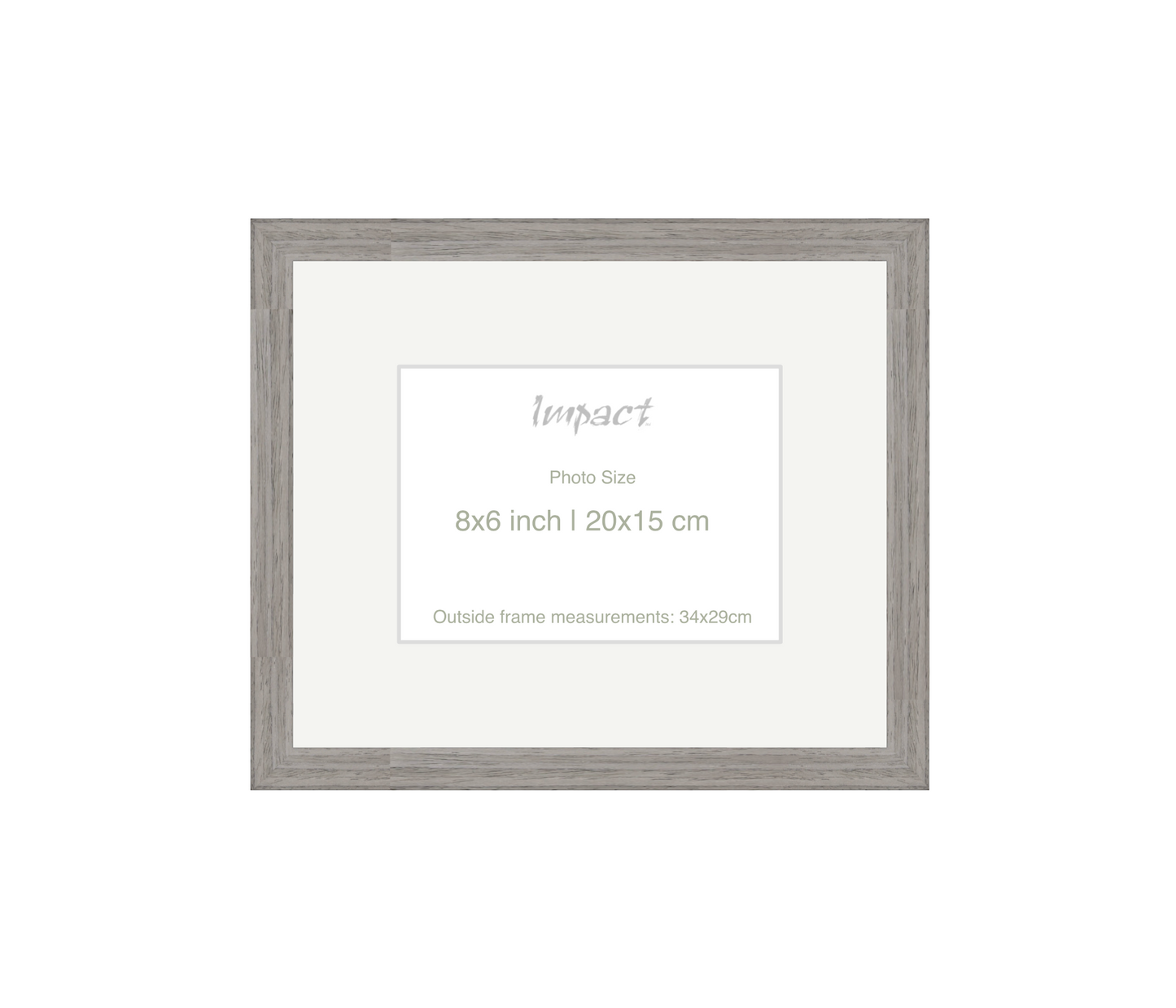 LOFT | 20mm Grey Frame - Photo Size (8x6 inch | 20x15 cm)