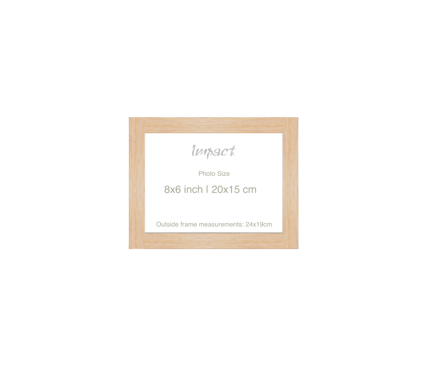 LOFT | 20mm Light Oak Frame - Photo Size (8x6 inch | 20x15 cm)
