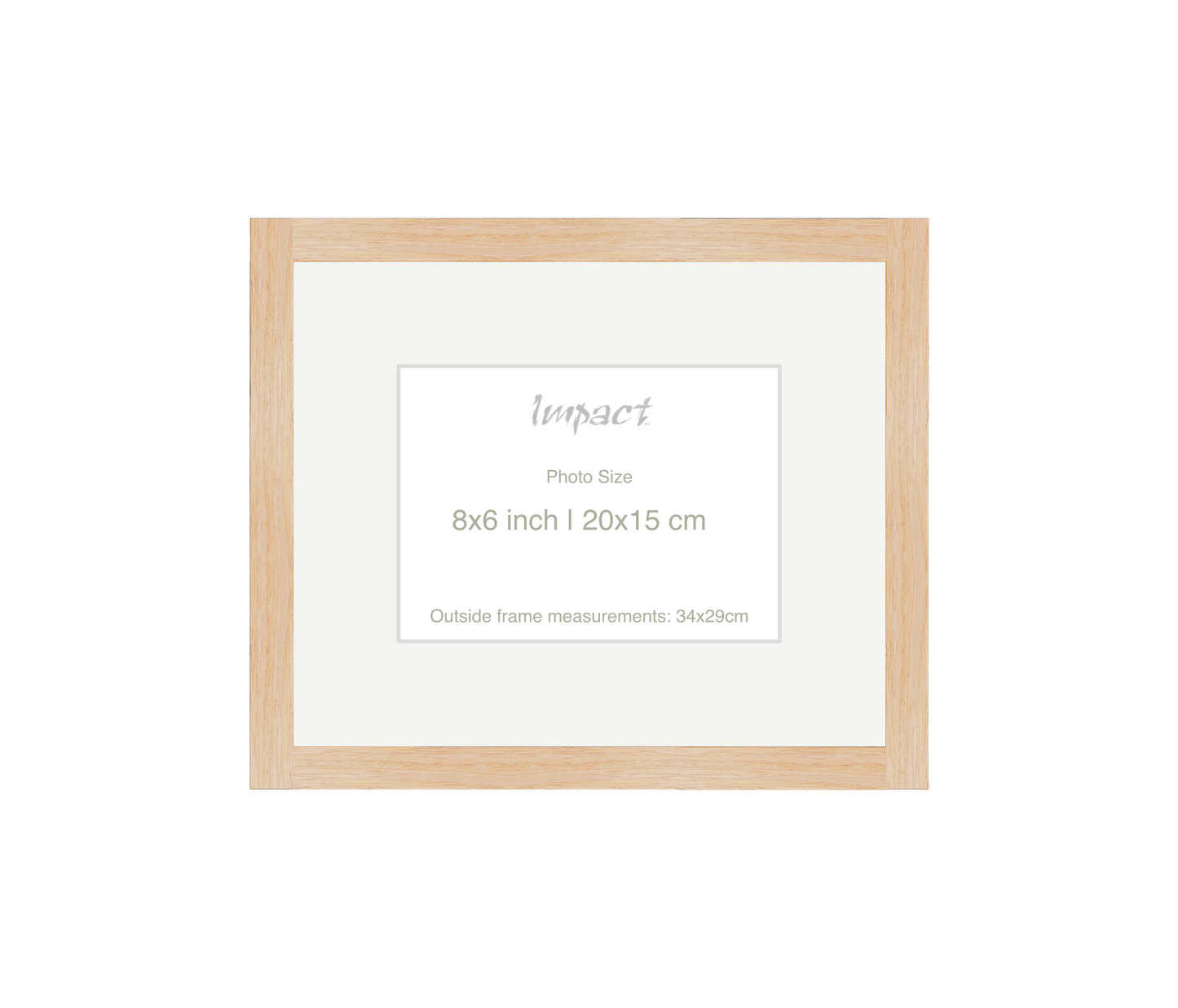 LOFT | 20mm Light Oak Frame - Photo Size (8x6 inch | 20x15 cm)