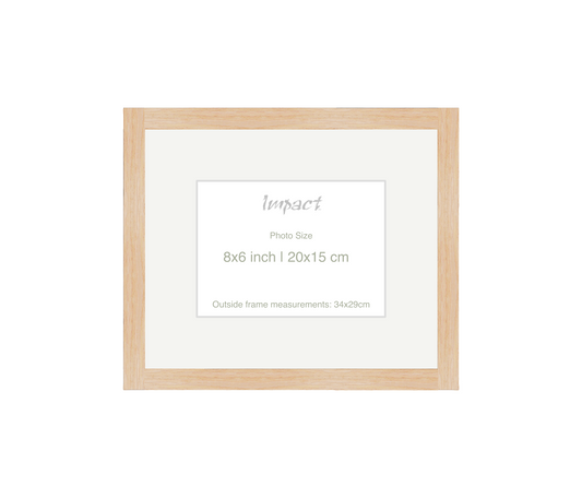 LOFT | 20mm Light Oak Frame - Photo Size (8x6 inch | 20x15 cm)