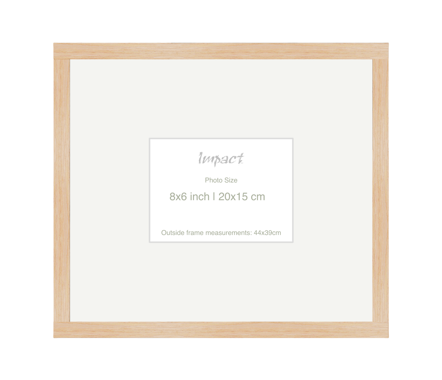 LOFT | 20mm Light Oak Frame - Photo Size (8x6 inch | 20x15 cm)
