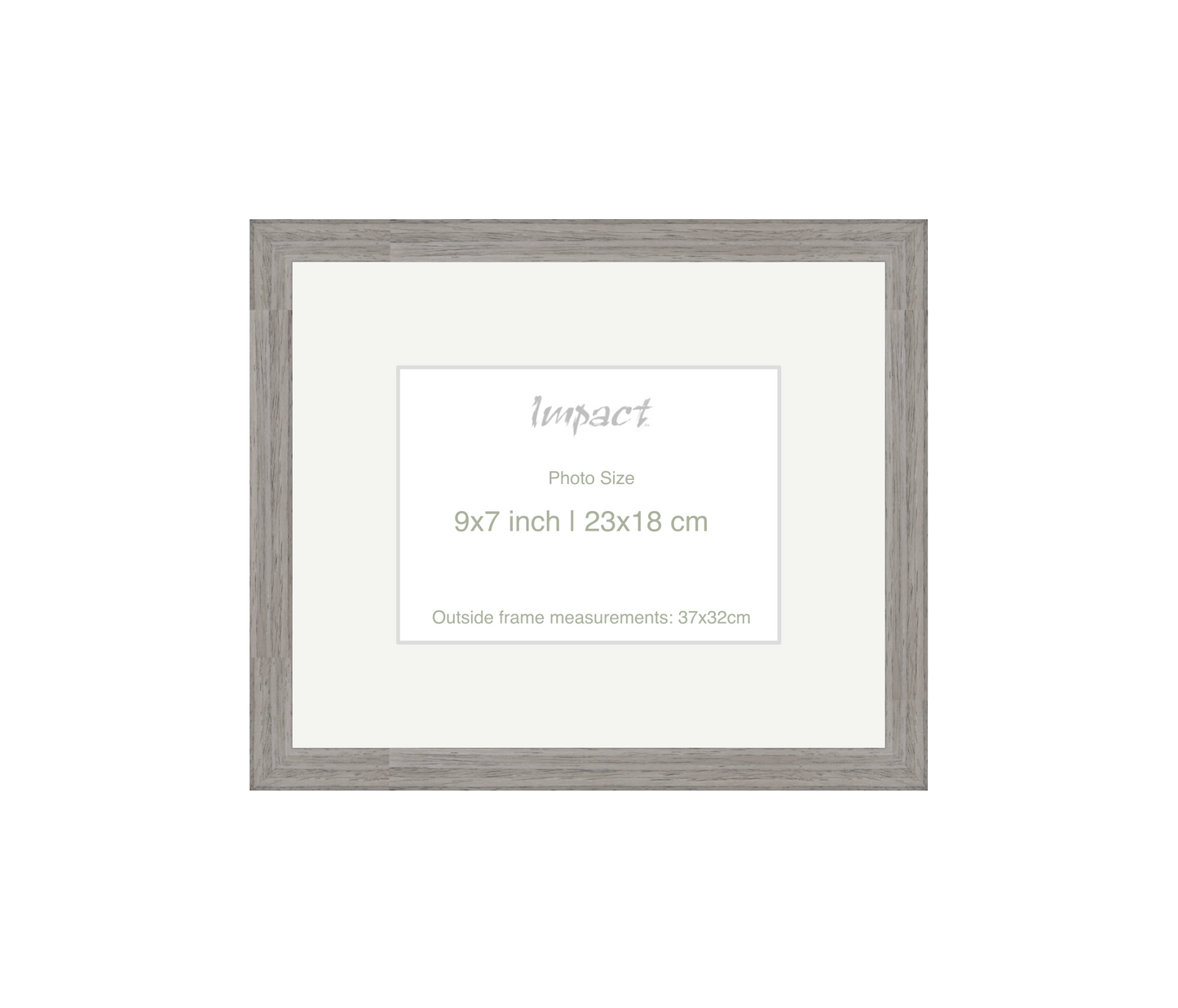 LOFT | 20mm Grey Frame - Photo Size (9x7 inch | 23x18 cm)