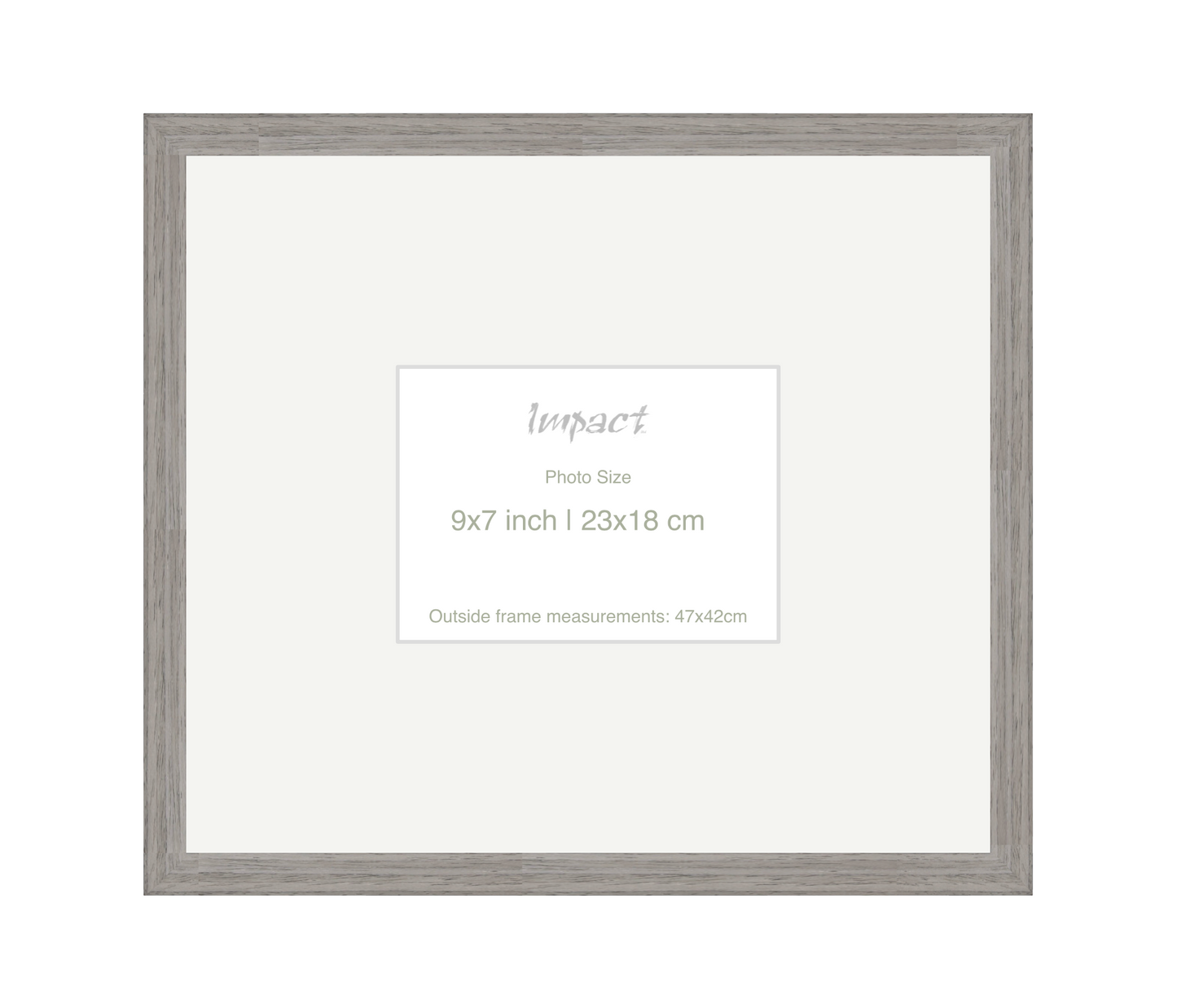 LOFT | 20mm Grey Frame - Photo Size (9x7 inch | 23x18 cm)