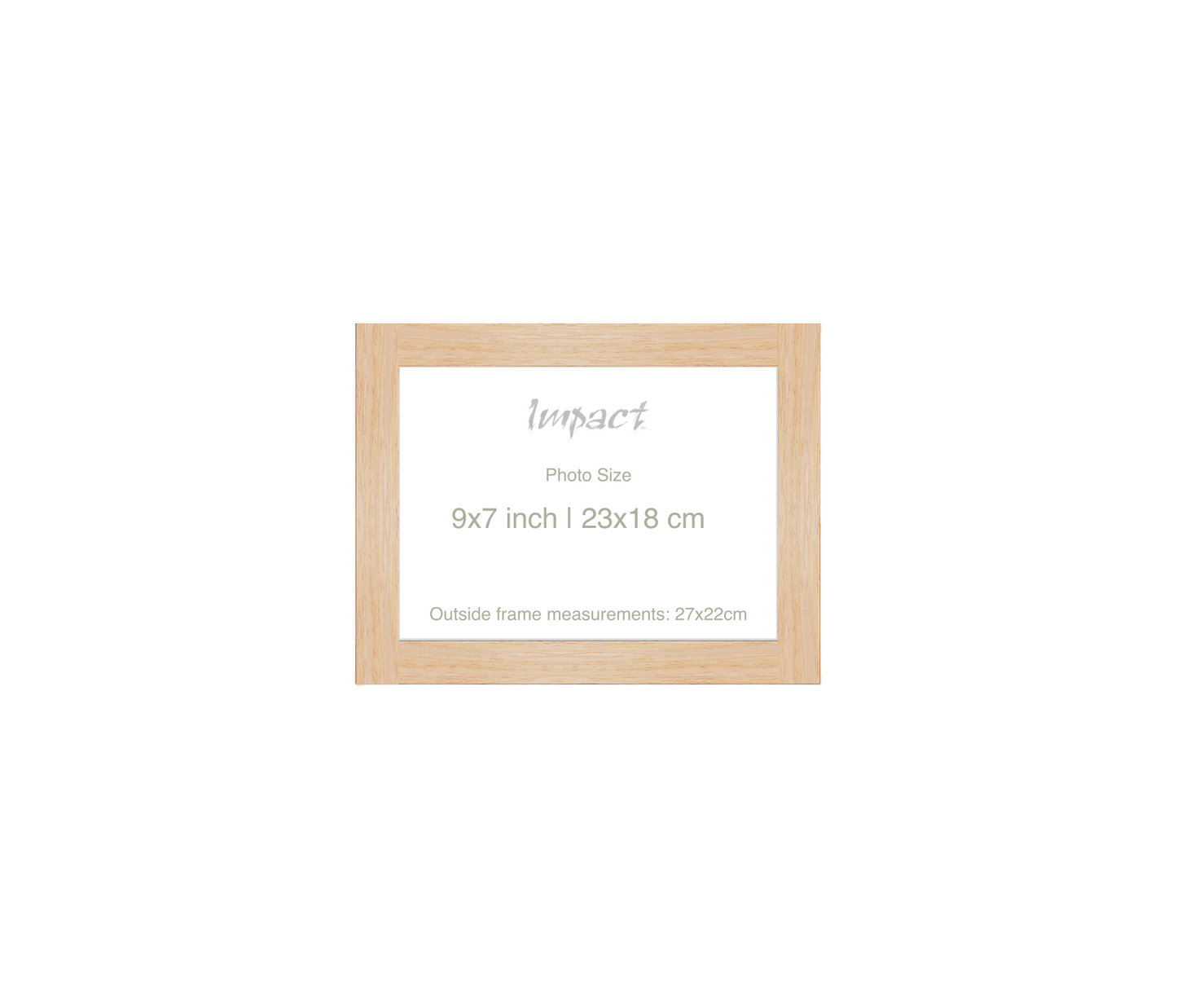 LOFT | 20mm Light Oak Frame - Photo Size (9x7 inch | 23x18 cm)