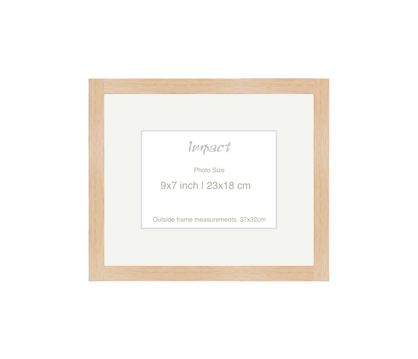 LOFT | 20mm Light Oak Frame - Photo Size (9x7 inch | 23x18 cm)