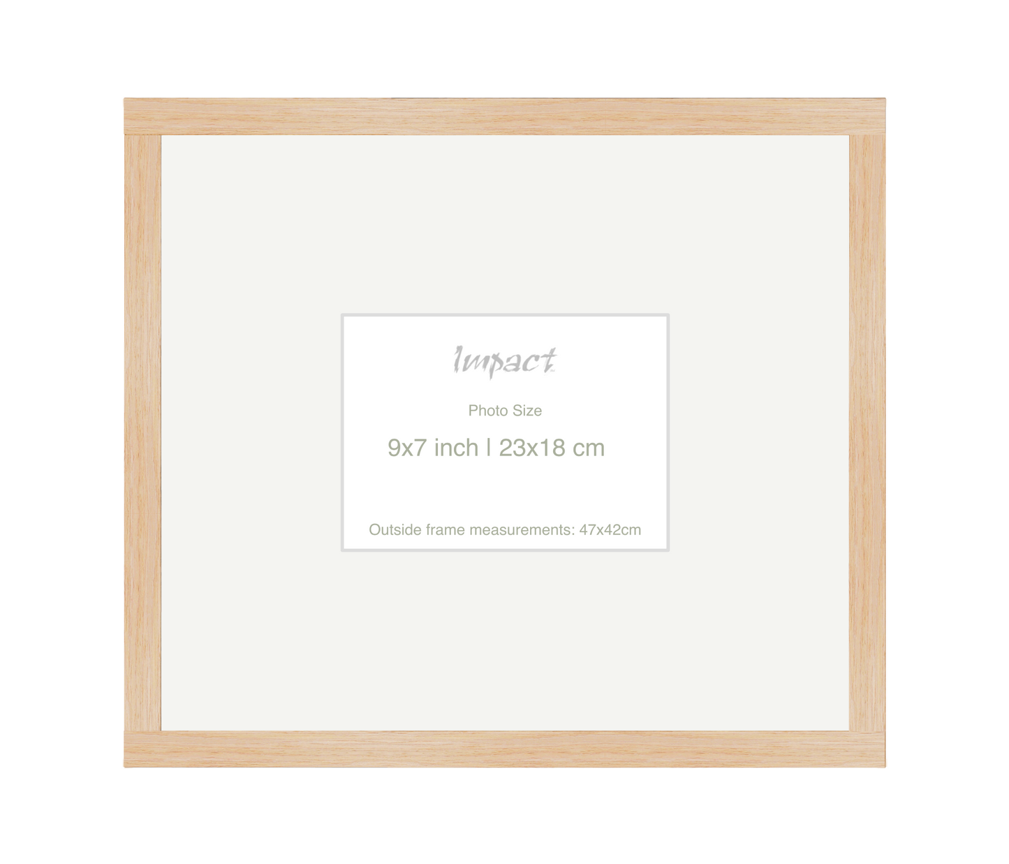 LOFT | 20mm Light Oak Frame - Photo Size (9x7 inch | 23x18 cm)