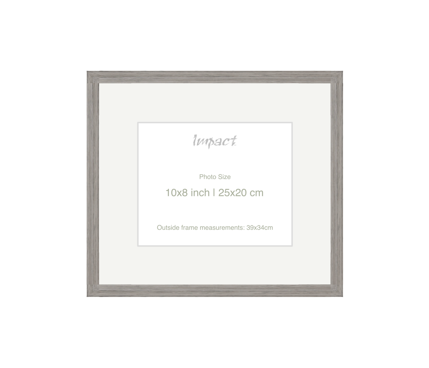 LOFT | 20mm Grey Frame - Photo Size (10x8 inch | 25x20 cm)