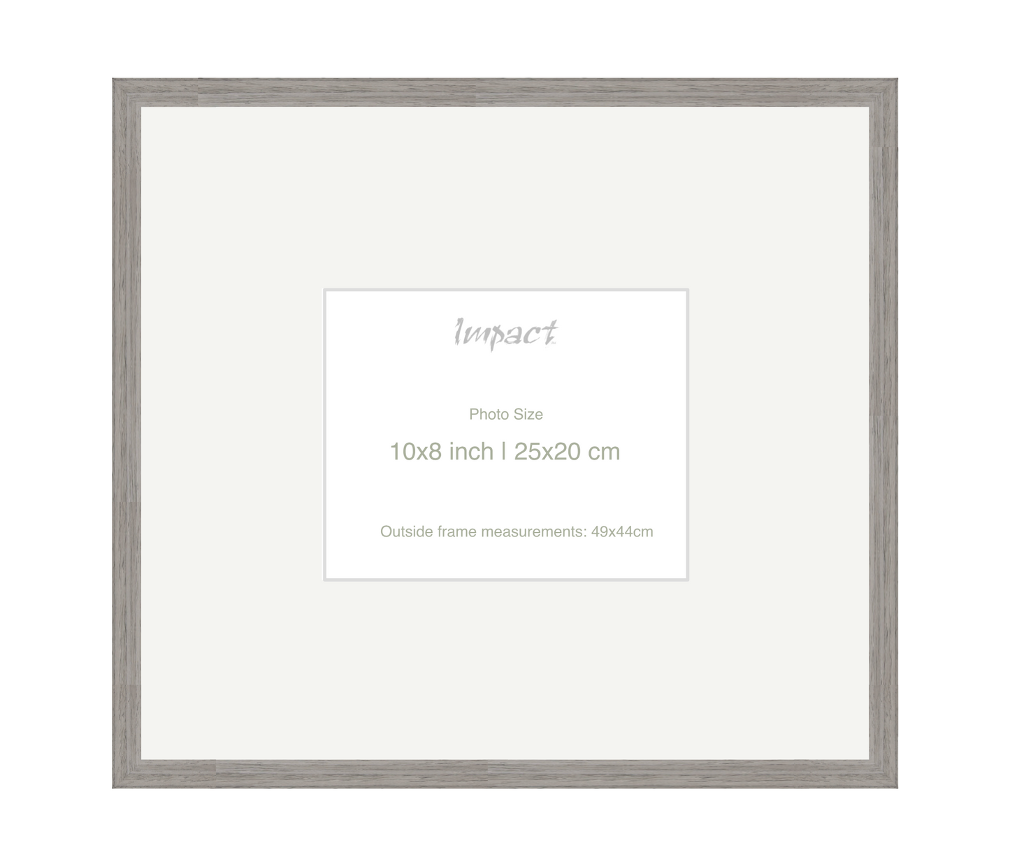LOFT | 20mm Grey Frame - Photo Size (10x8 inch | 25x20 cm)