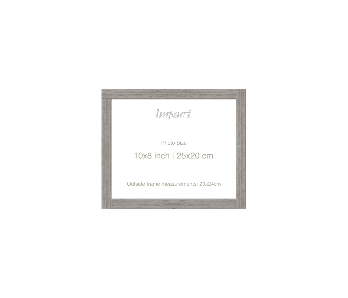 LOFT | 20mm Grey Frame - Photo Size (10x8 inch | 25x20 cm)