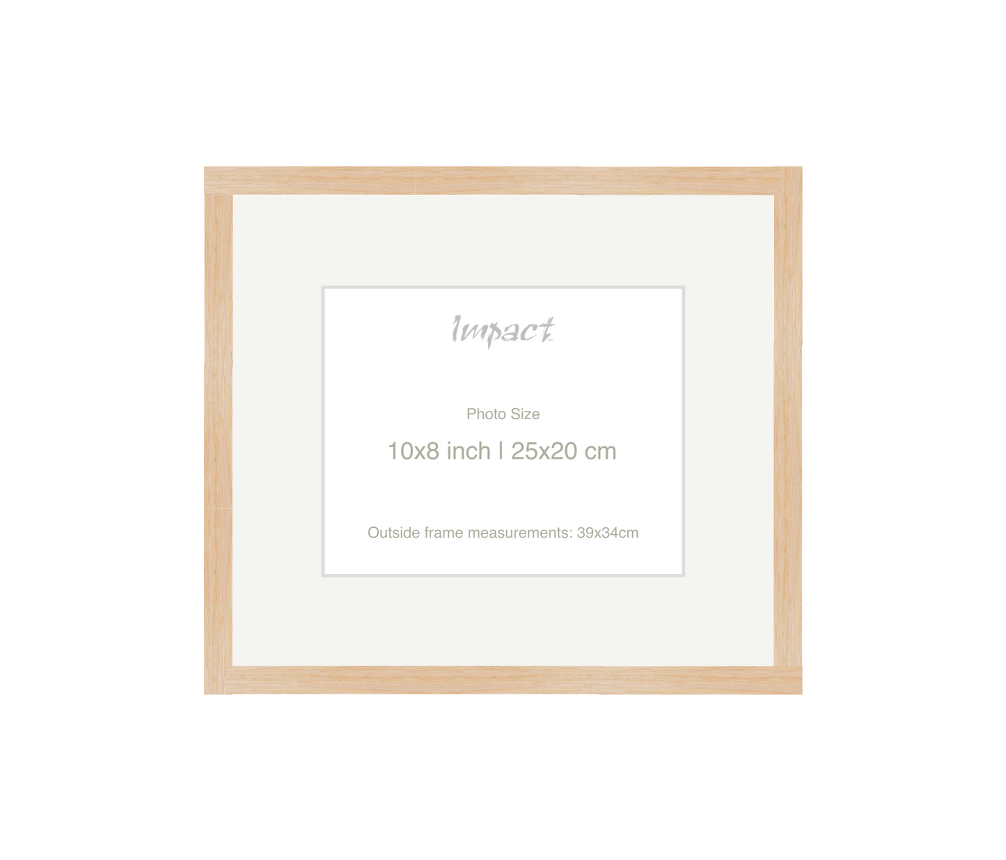 LOFT | 20mm Light Oak Frame - Photo Size (10x8 inch | 25x20 cm)