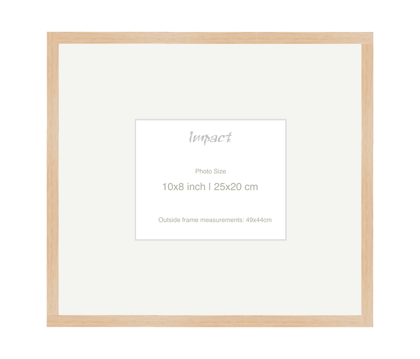LOFT | 20mm Light Oak Frame - Photo Size (10x8 inch | 25x20 cm)