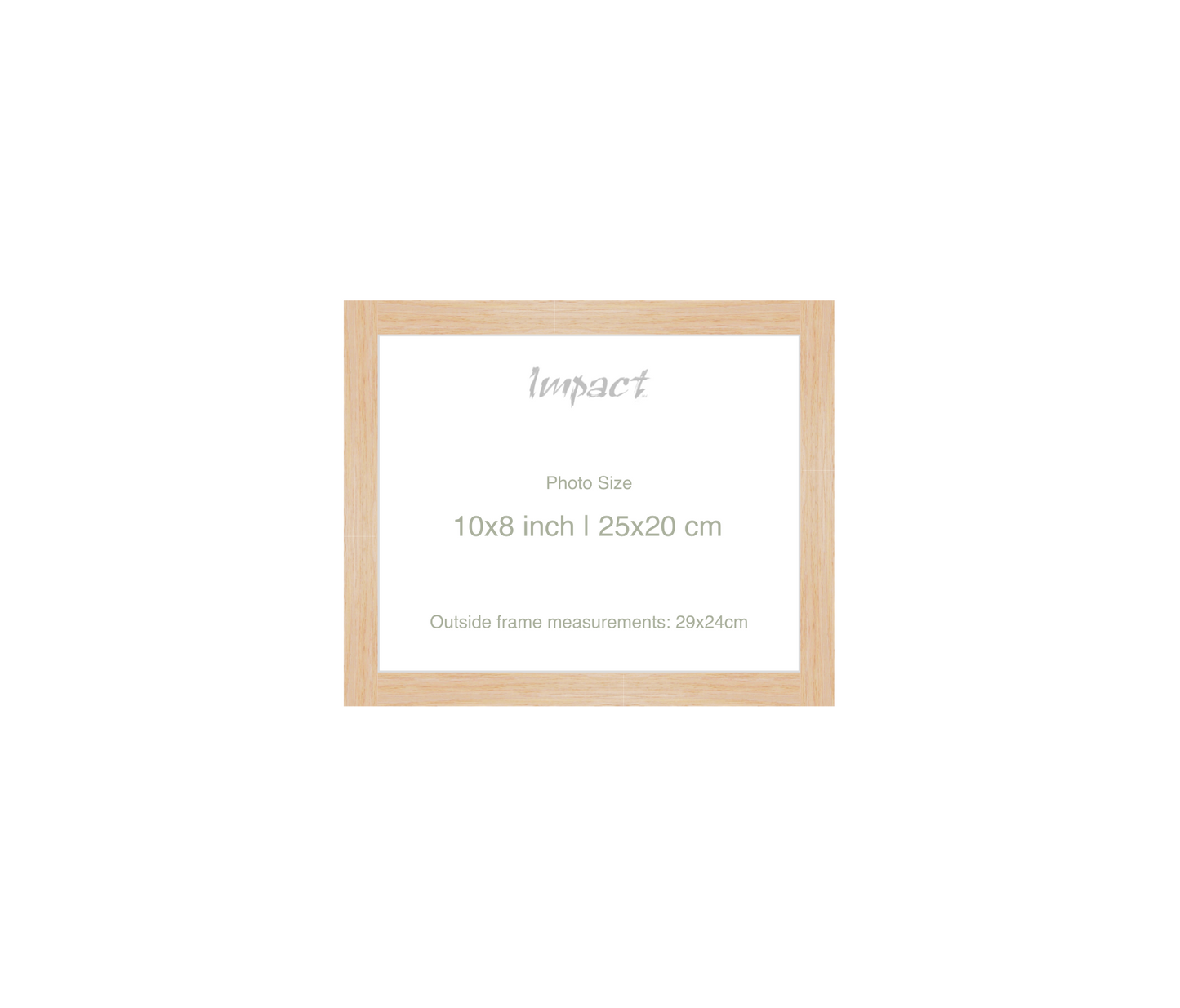LOFT | 20mm Light Oak Frame - Photo Size (10x8 inch | 25x20 cm)