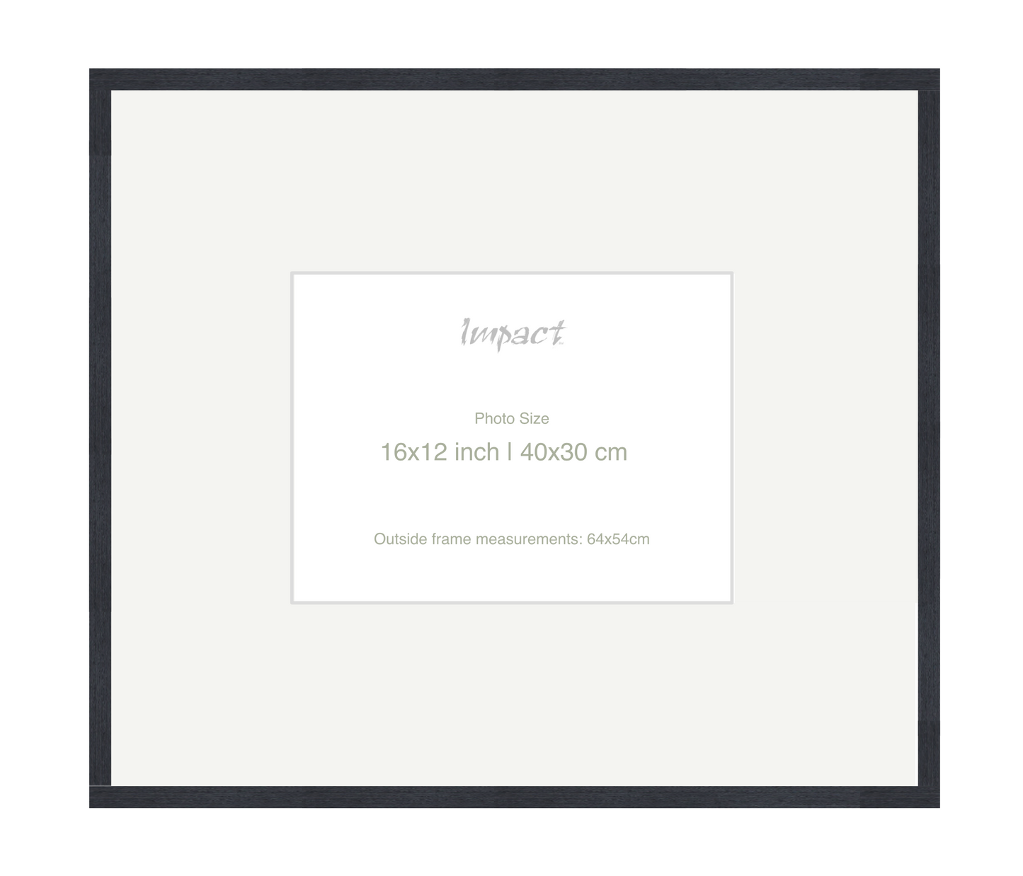 LOFT | 20mm Black Frame - Photo Size (16x12 inch | 40x30 cm)