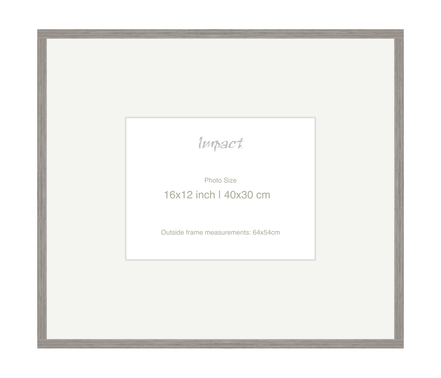 LOFT | 20mm Grey Frame - Photo Size (16x12 inch | 40x30 cm)