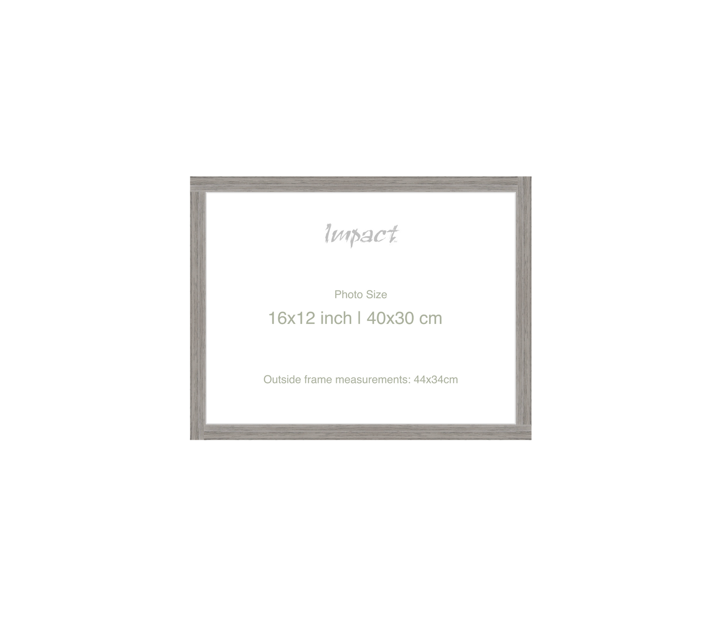 LOFT | 20mm Grey Frame - Photo Size (16x12 inch | 40x30 cm)