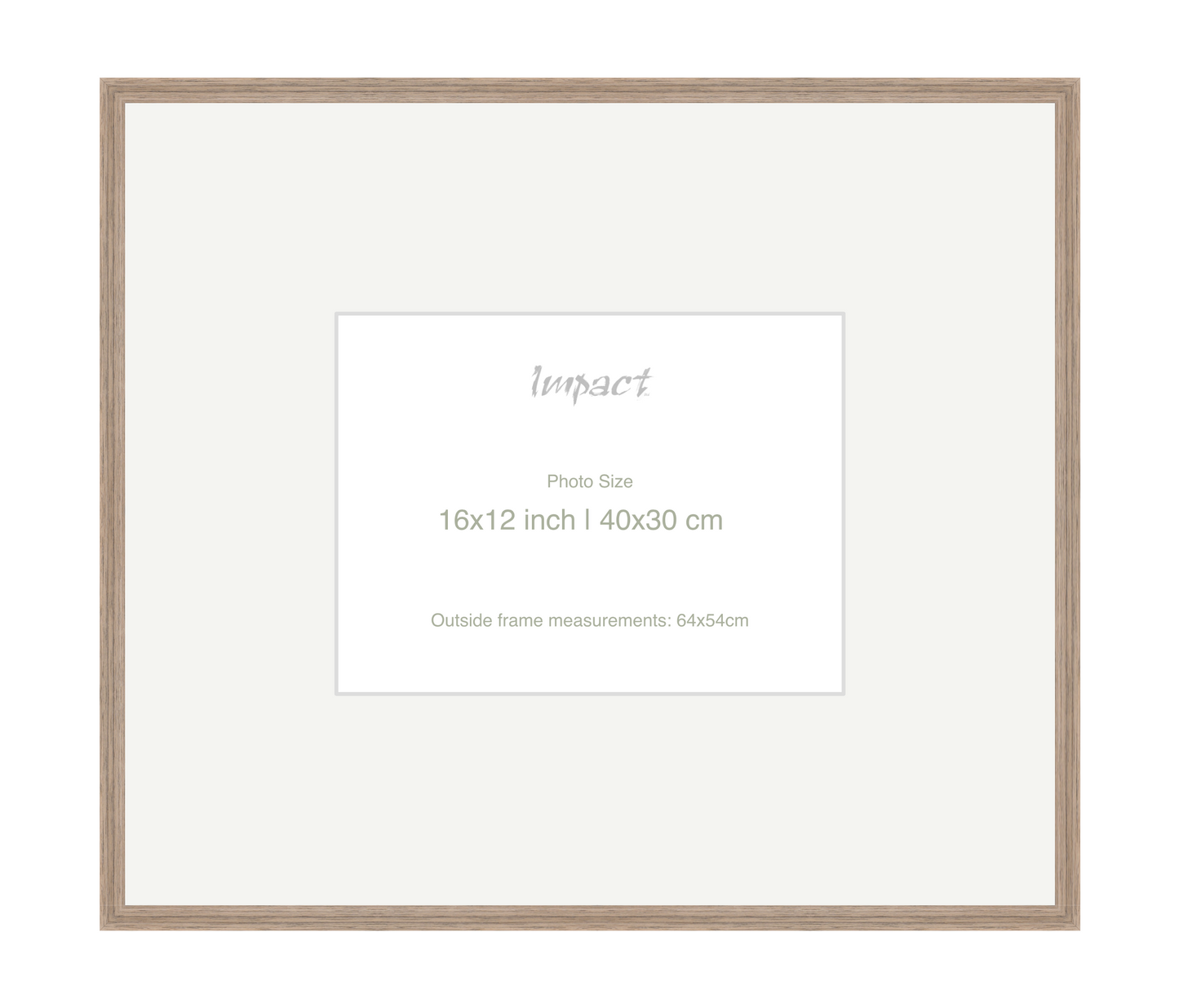 LOFT | 20mm Warm Walnut Frame - Photo Size (16x12 inch | 40x30 cm)