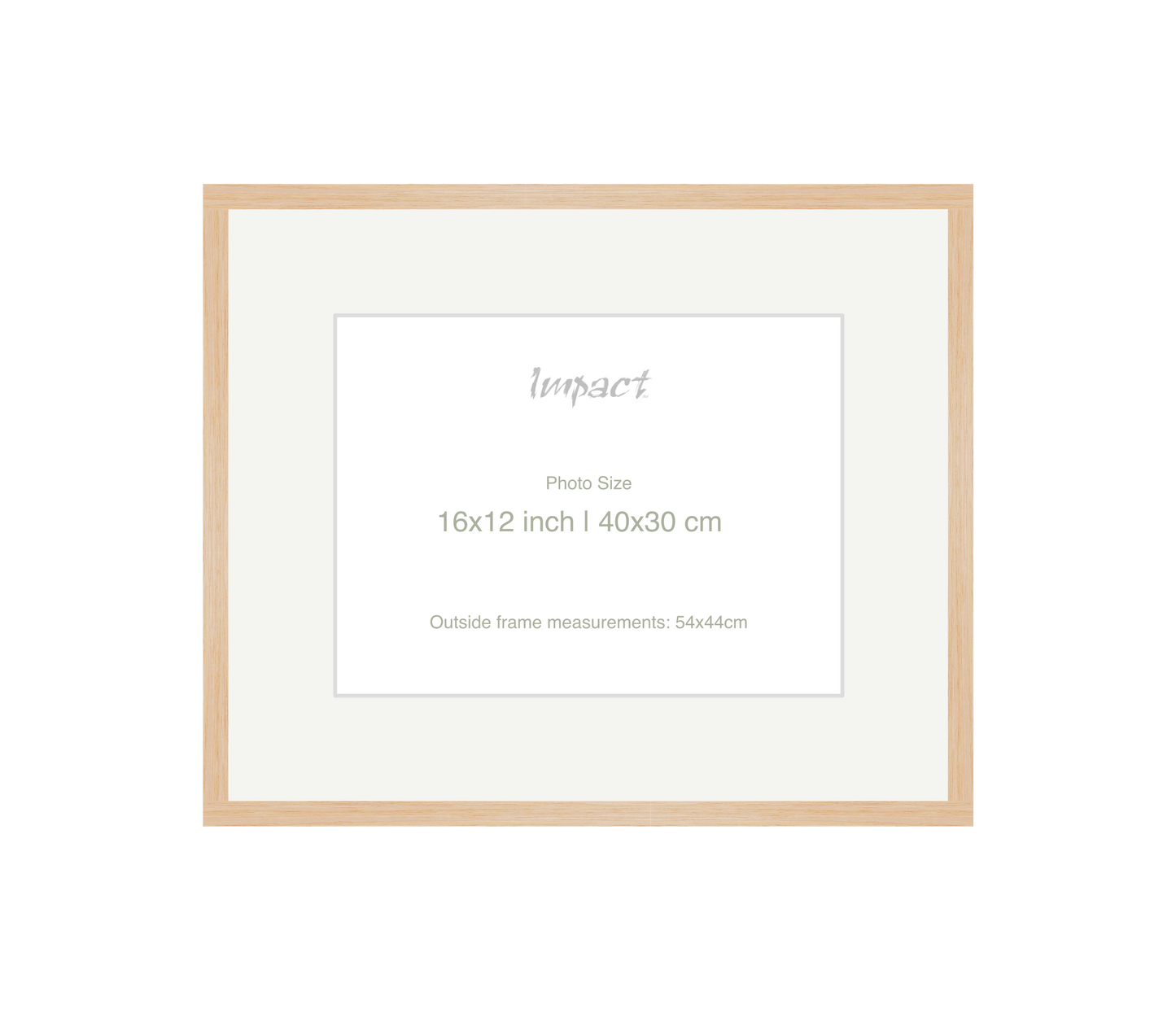 LOFT | 20mm Light Oak Frame - Photo Size (16x12 inch | 40x30 cm)