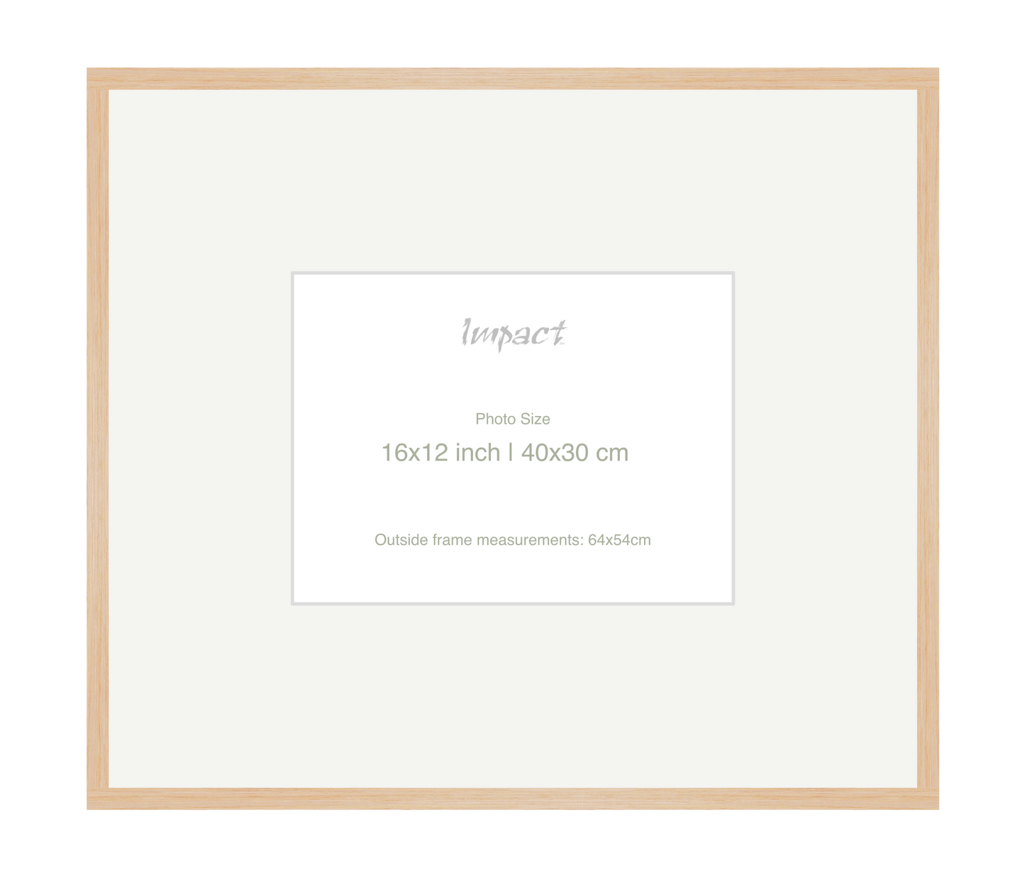 LOFT | 20mm Light Oak Frame - Photo Size (16x12 inch | 40x30 cm)