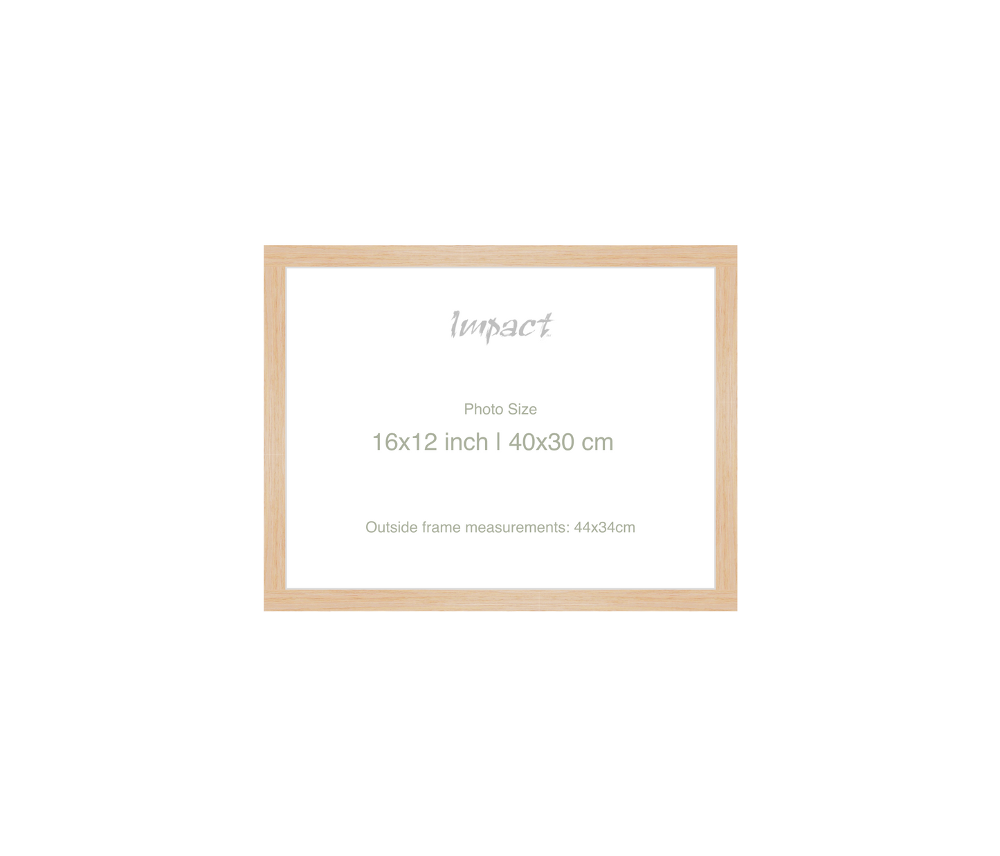 LOFT | 20mm Light Oak Frame - Photo Size (16x12 inch | 40x30 cm)
