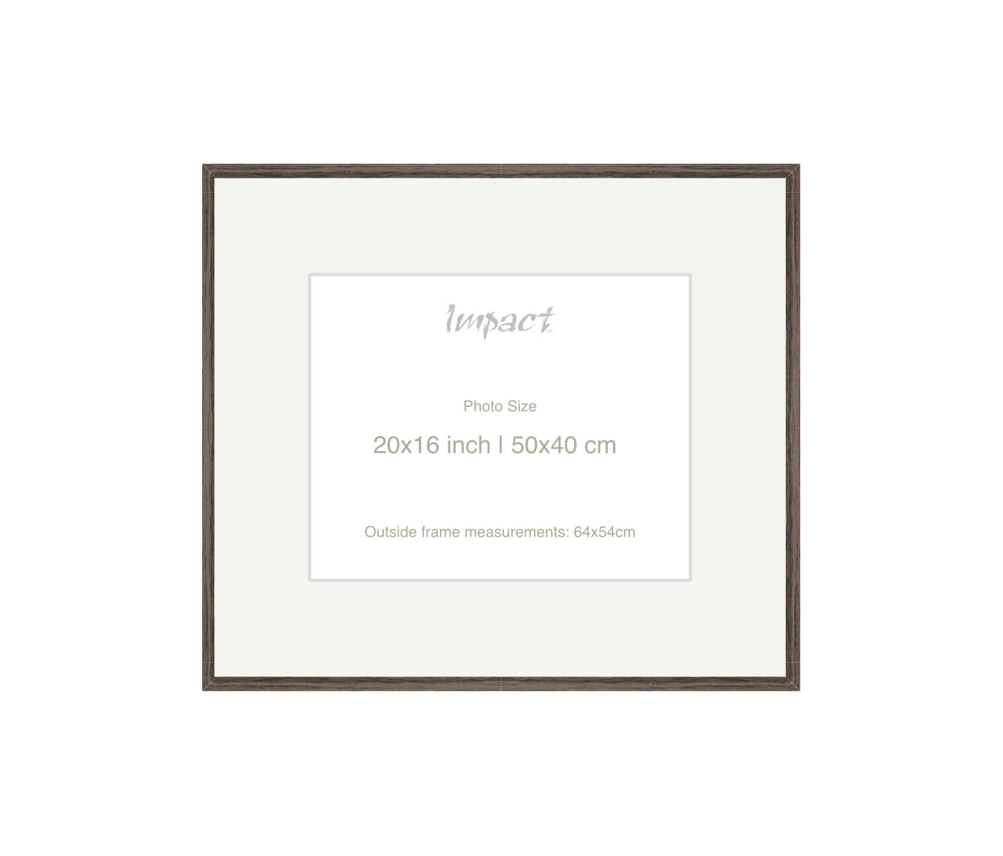 LOFT | 20mm Walnut Frame - Photo Size (20x16 inch | 50x40 cm)