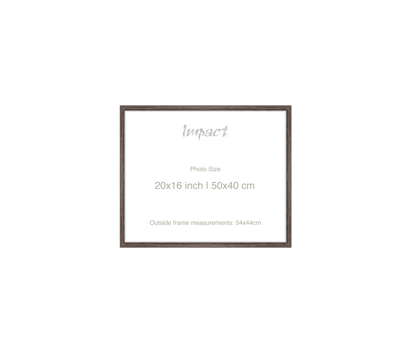 LOFT | 20mm Walnut Frame - Photo Size (20x16 inch | 50x40 cm)