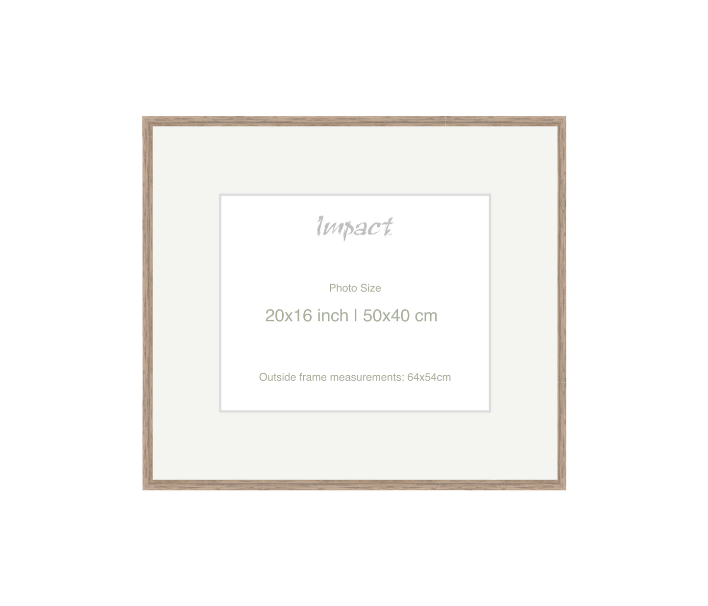 LOFT | 20mm Warm Walnut Frame - Photo Size (20x16 inch | 50x40 cm)