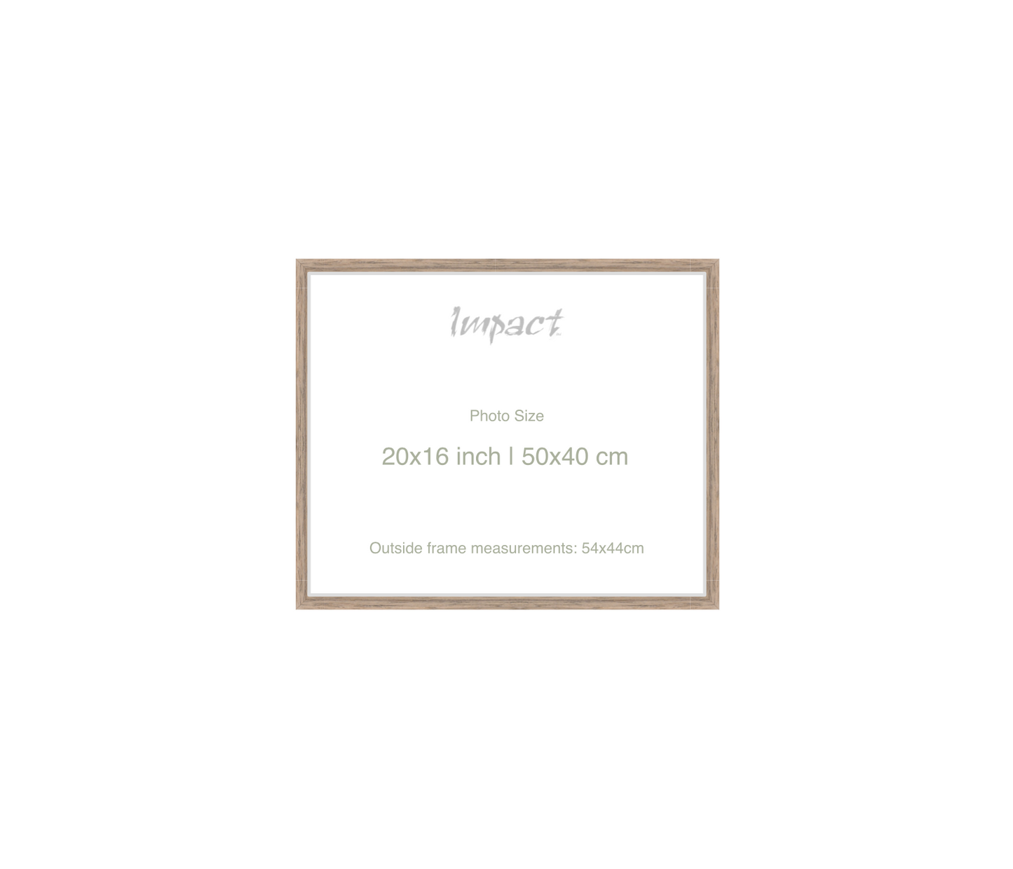 LOFT | 20mm Warm Walnut Frame - Photo Size (20x16 inch | 50x40 cm)