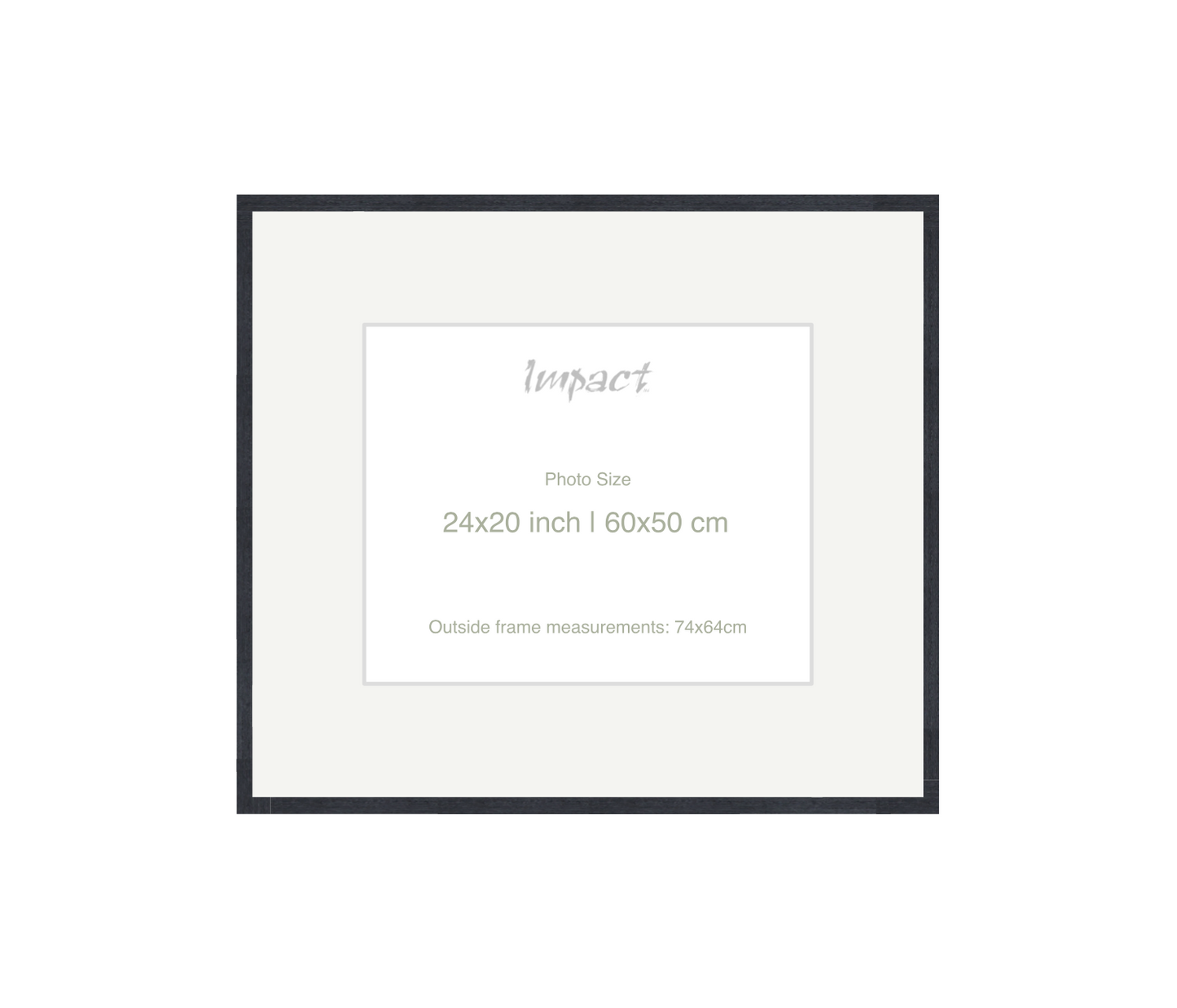 LOFT | 20mm Black Frame - Photo Size (24x20 inch | 60x50 cm)