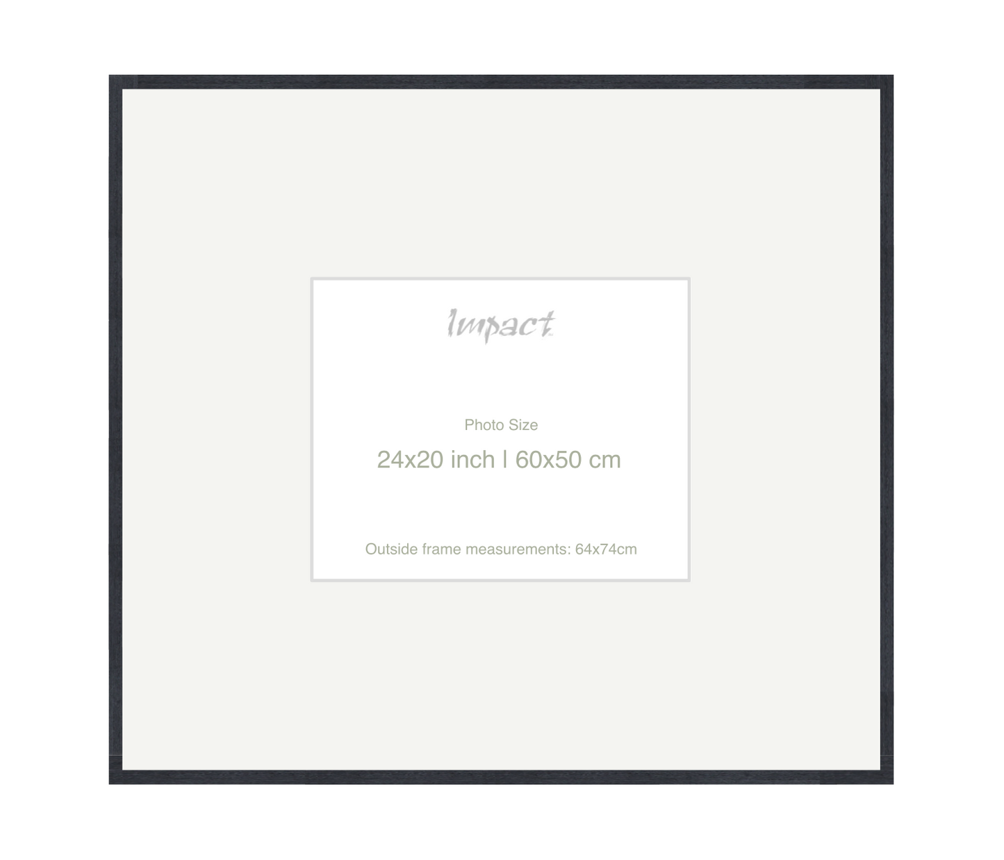 LOFT | 20mm Black Frame - Photo Size (24x20 inch | 60x50 cm)