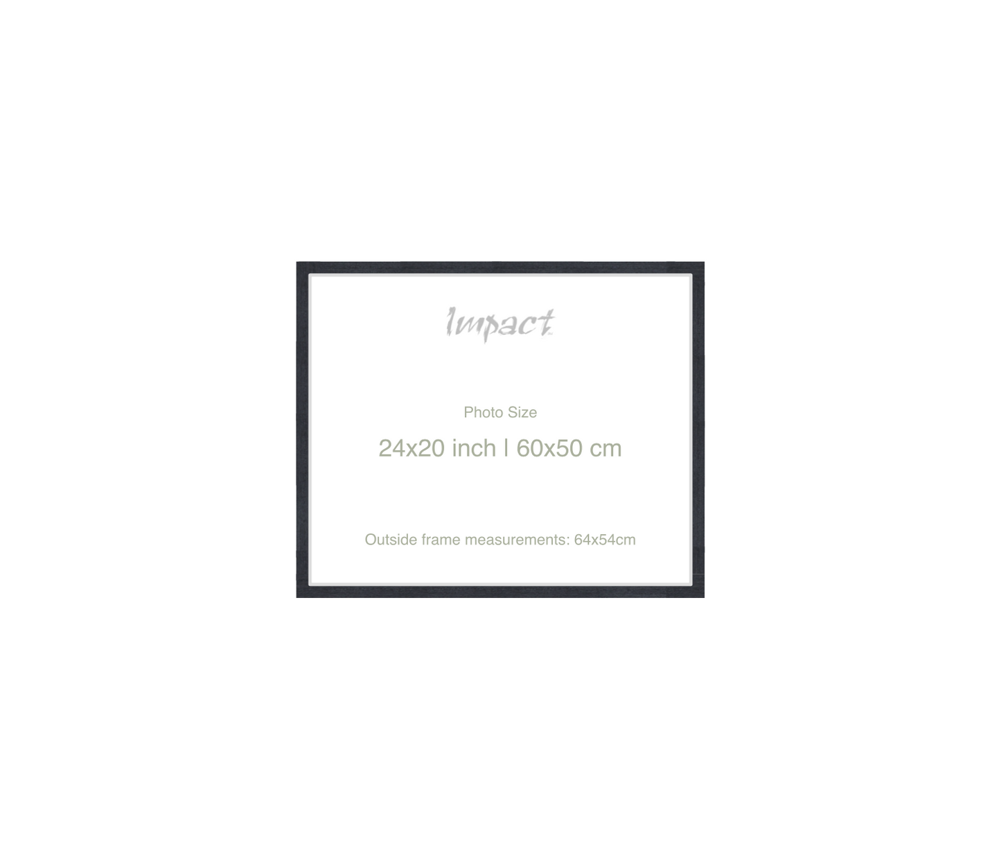 LOFT | 20mm Black Frame - Photo Size (24x20 inch | 60x50 cm)