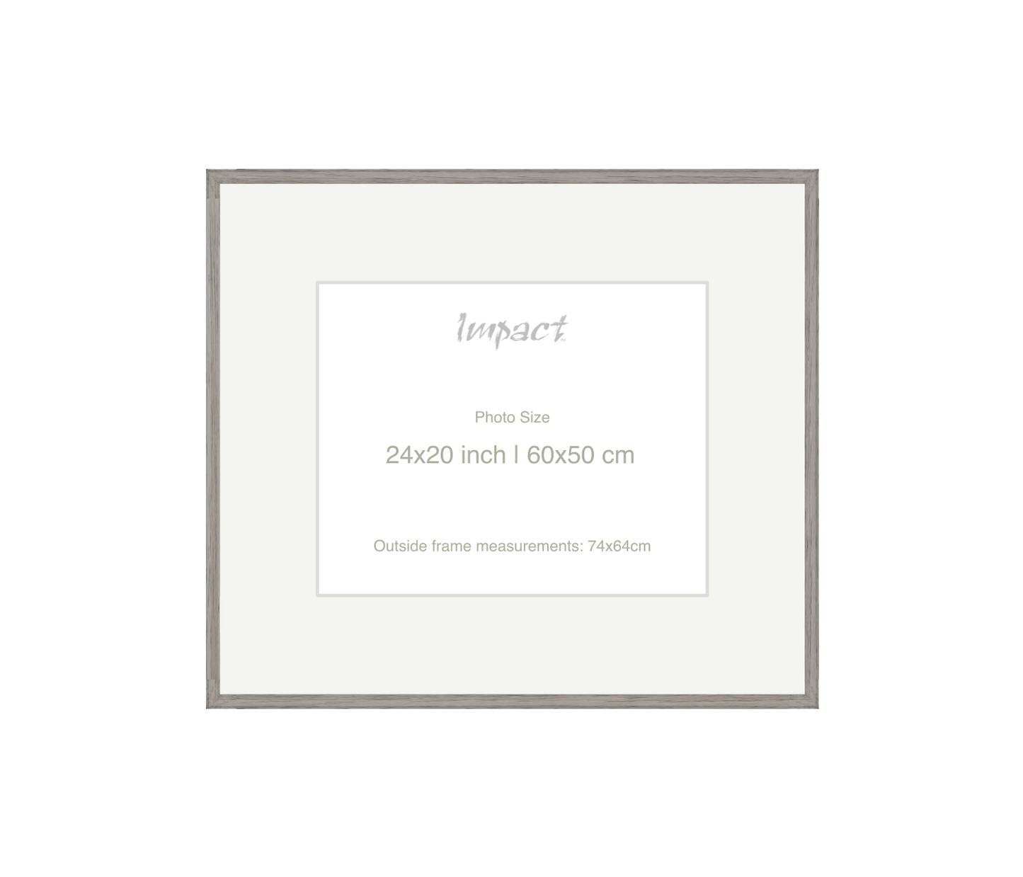 LOFT | 20mm Grey Frame - Photo Size (24x20 inch | 60x50 cm)