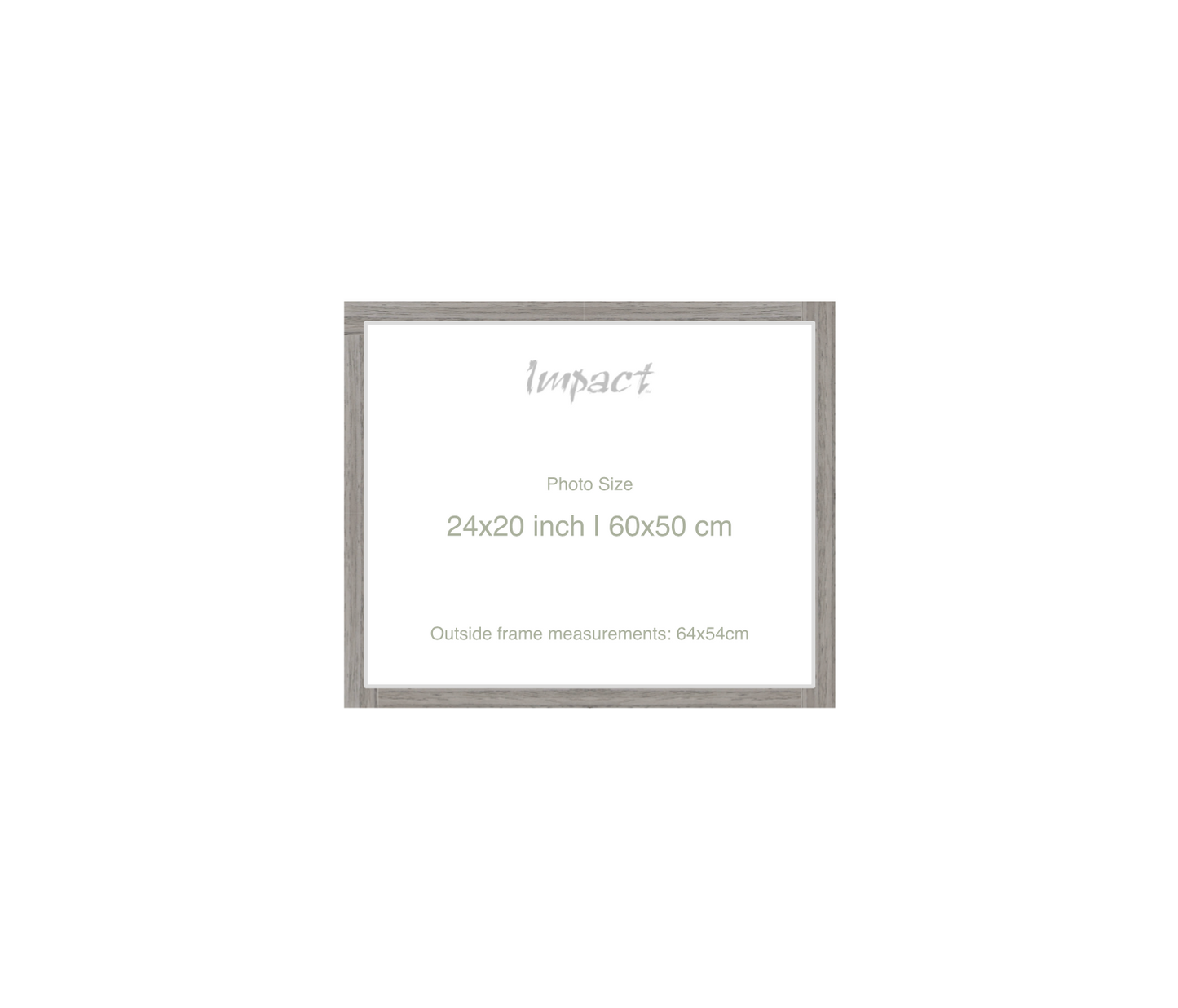 LOFT | 20mm Grey Frame - Photo Size (24x20 inch | 60x50 cm)