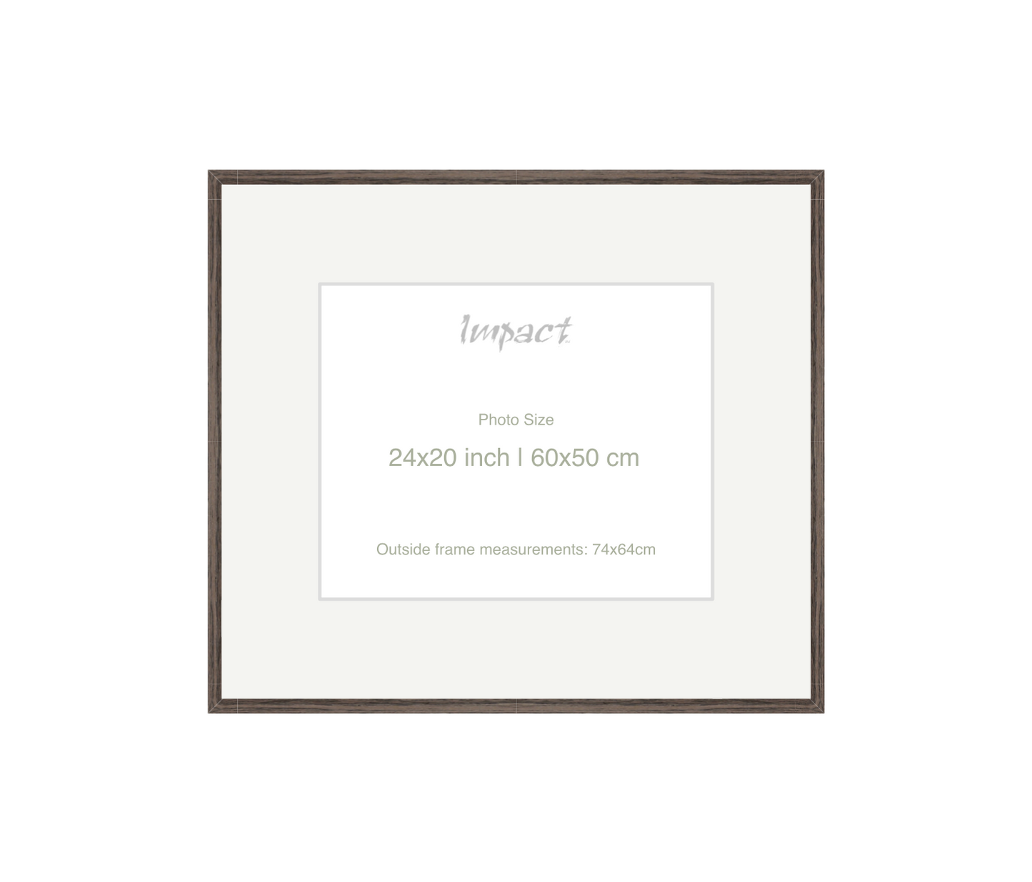 LOFT | 20mm Walnut Frame - Photo Size (24x20 inch | 60x50 cm)
