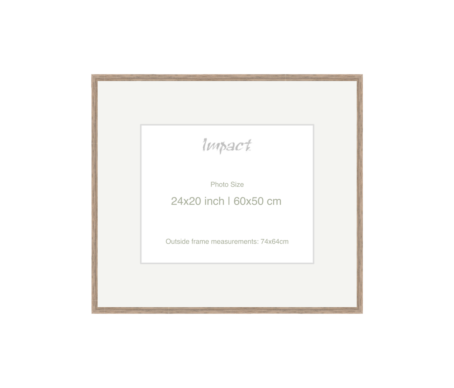 LOFT | 20mm Warm Walnut Frame - Photo Size (24x20 inch | 60x50 cm)