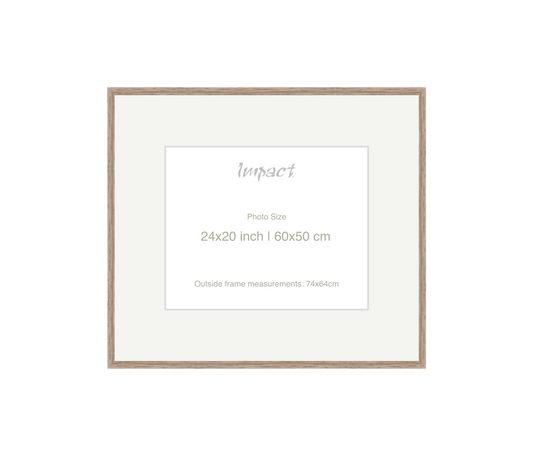 LOFT | 20mm Warm Walnut Frame - Photo Size (24x20 inch | 60x50 cm)