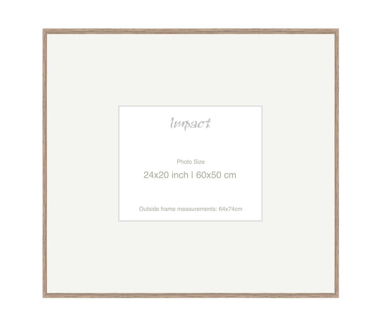 LOFT | 20mm Warm Walnut Frame - Photo Size (24x20 inch | 60x50 cm)