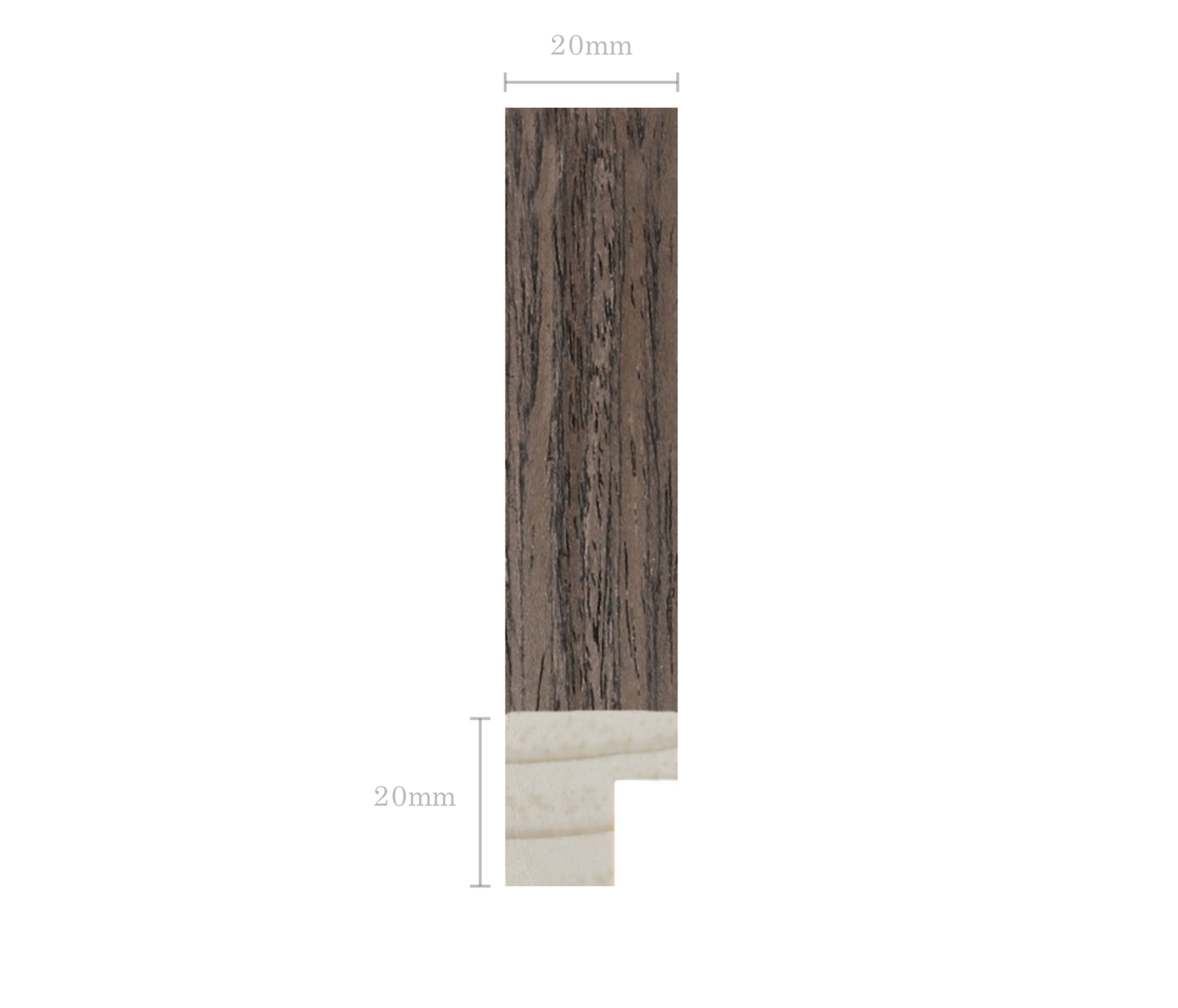 LOFT | 20mm Walnut Frame - Photo Size (9x7 inch | 23x18 cm)