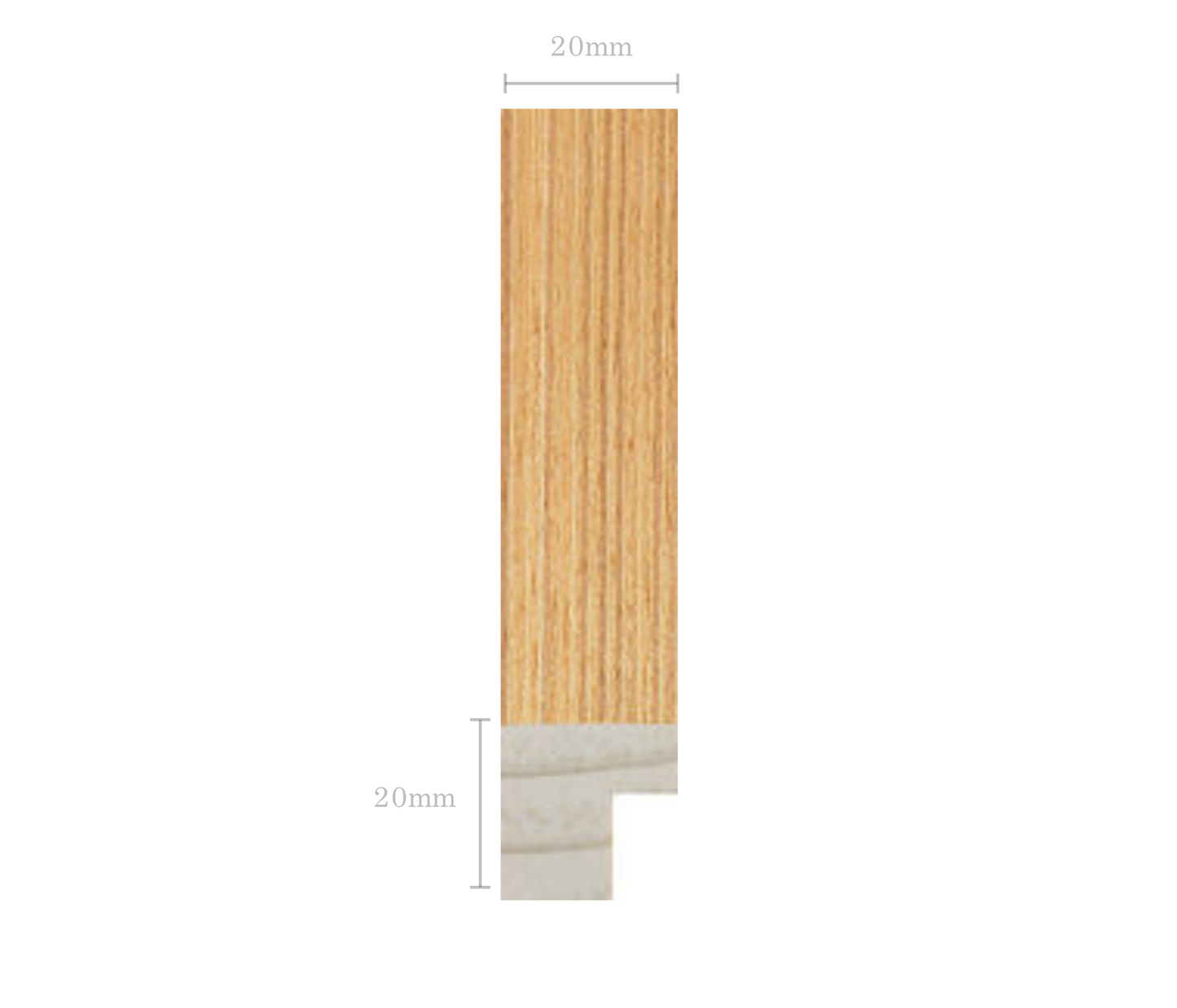 LOFT | 20mm Oak Frame - Photo Size (9x7 inch | 23x18 cm)