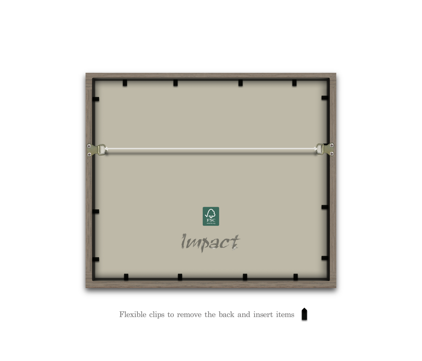 FLETCHER | 30mm White Frame - Photo Size (9x7 inch | 23x18 cm)