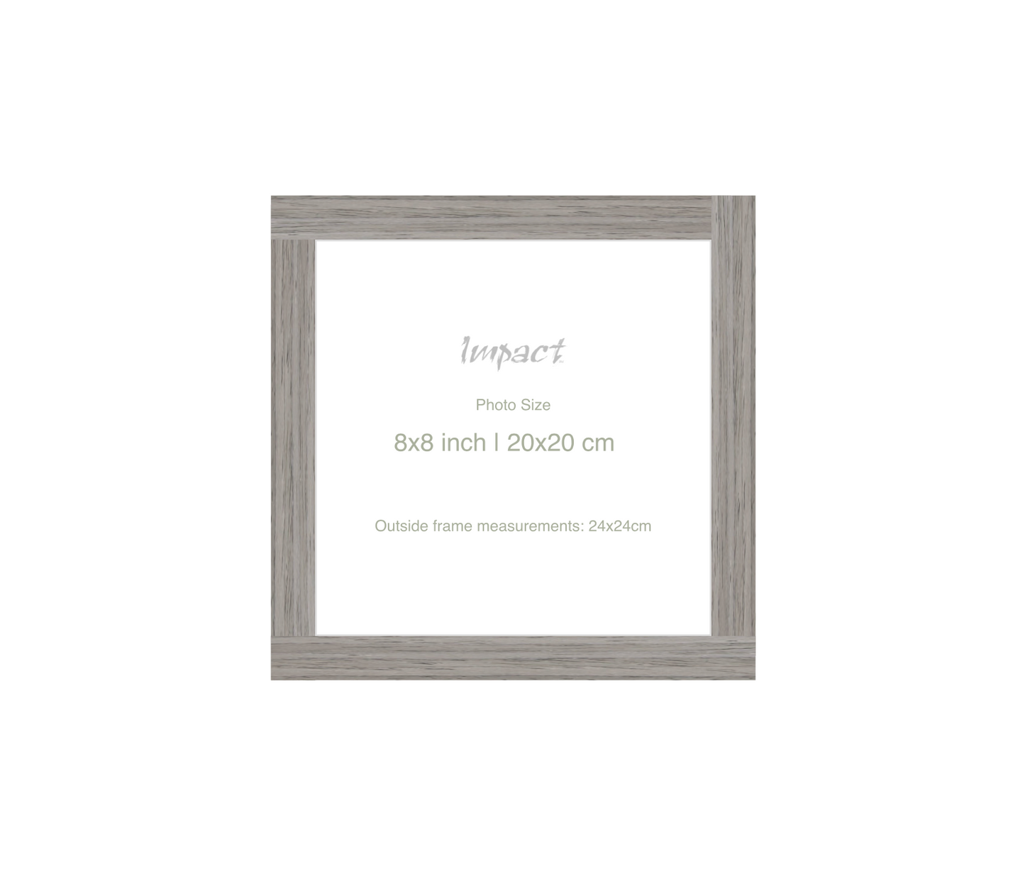 LOFT | 20mm Grey Frame - Photo Size (8x8 inch | 20x20 cm)